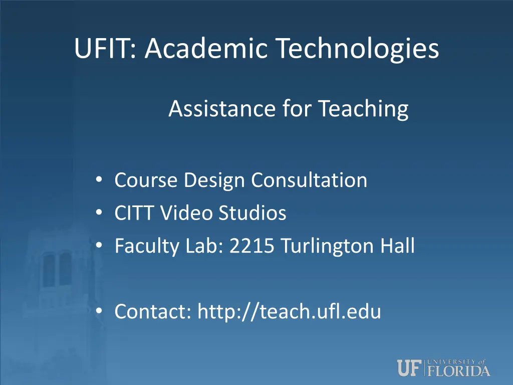ufit academic technologies