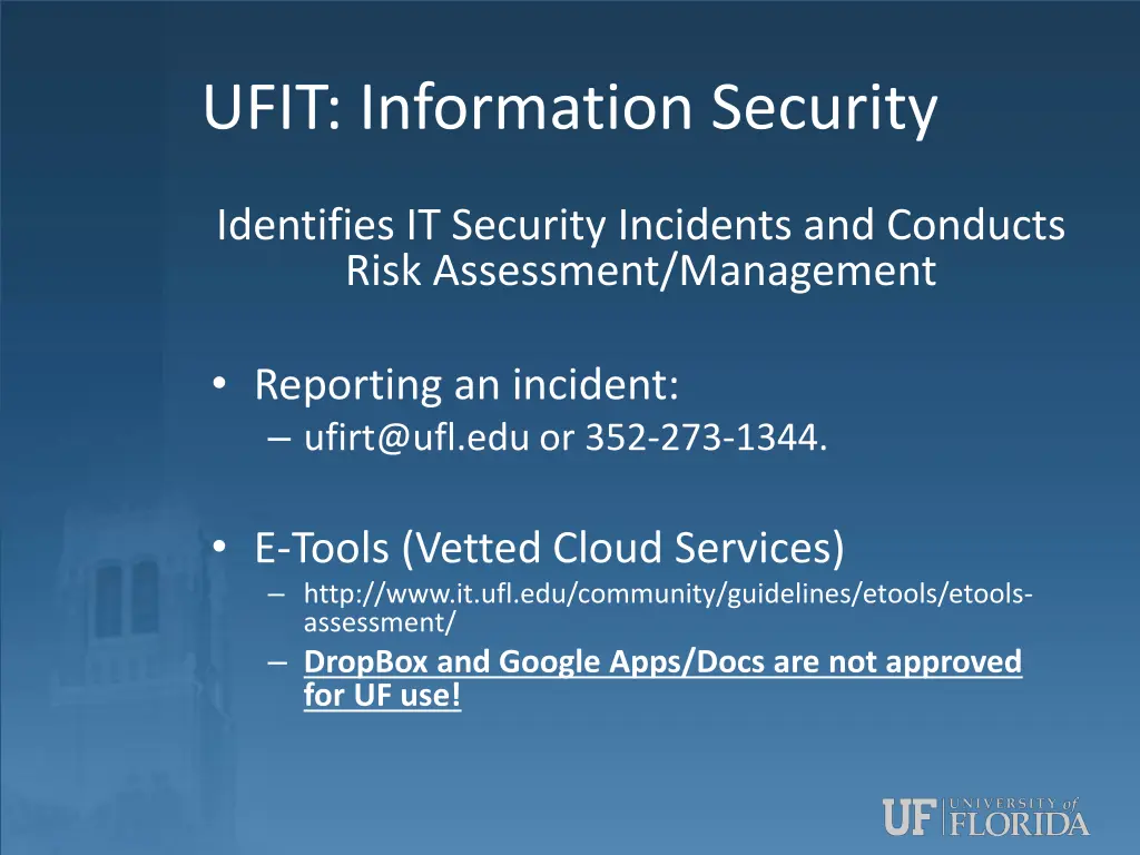ufit information security