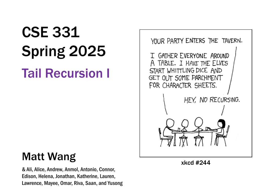 cse 331 spring 2025