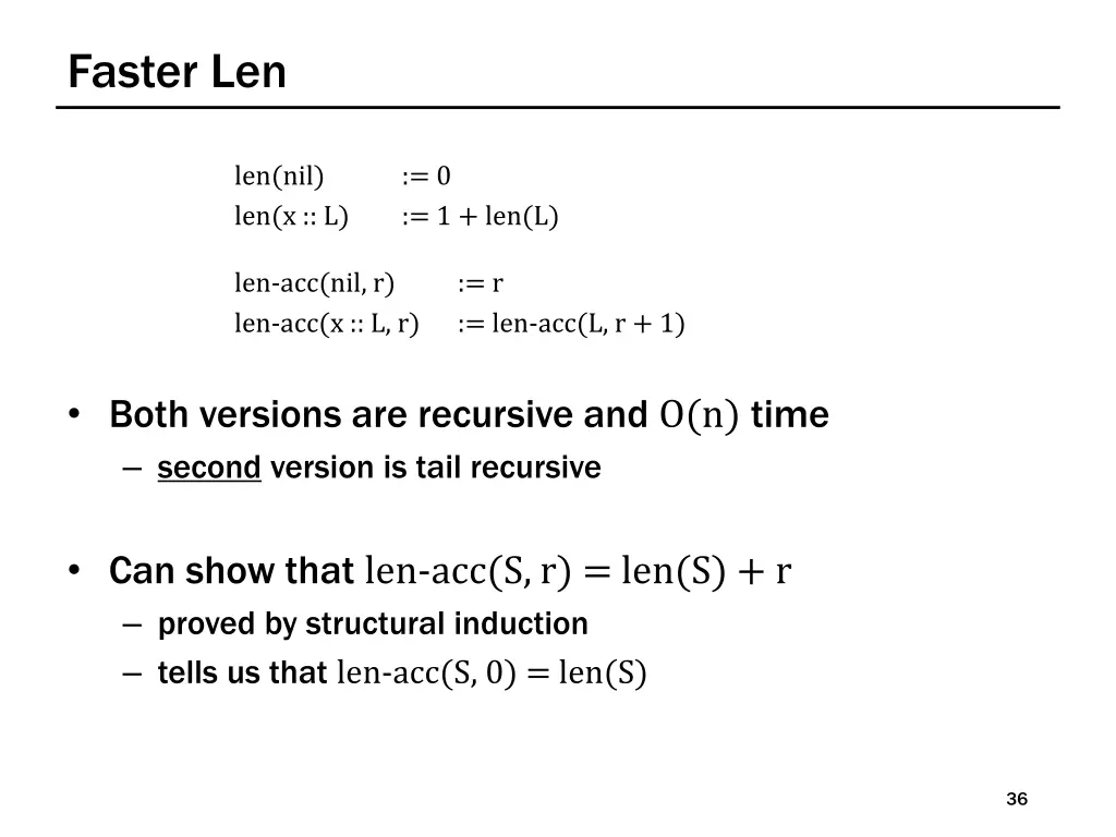 faster len