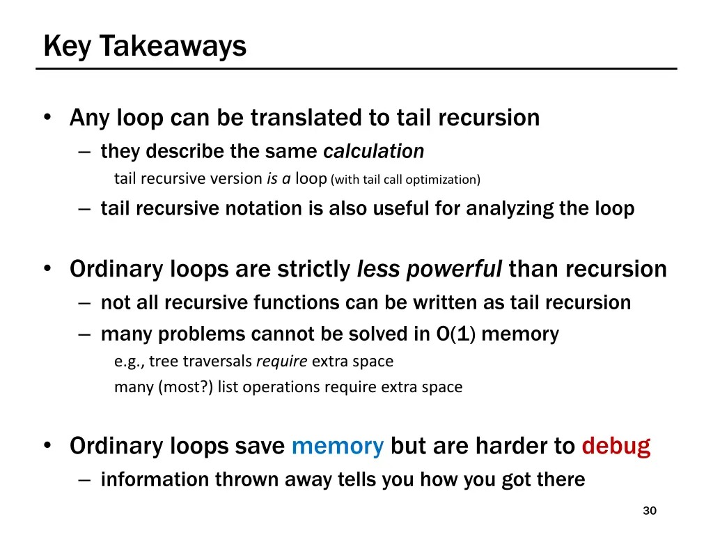 key takeaways