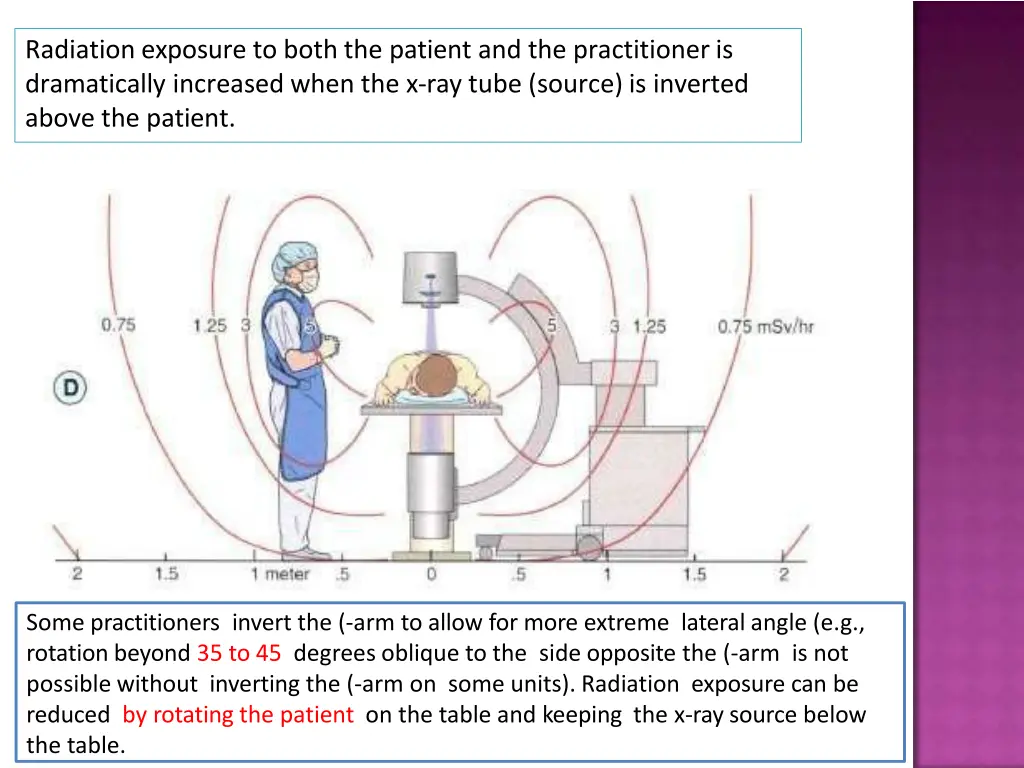 radiation exposure to both the patient