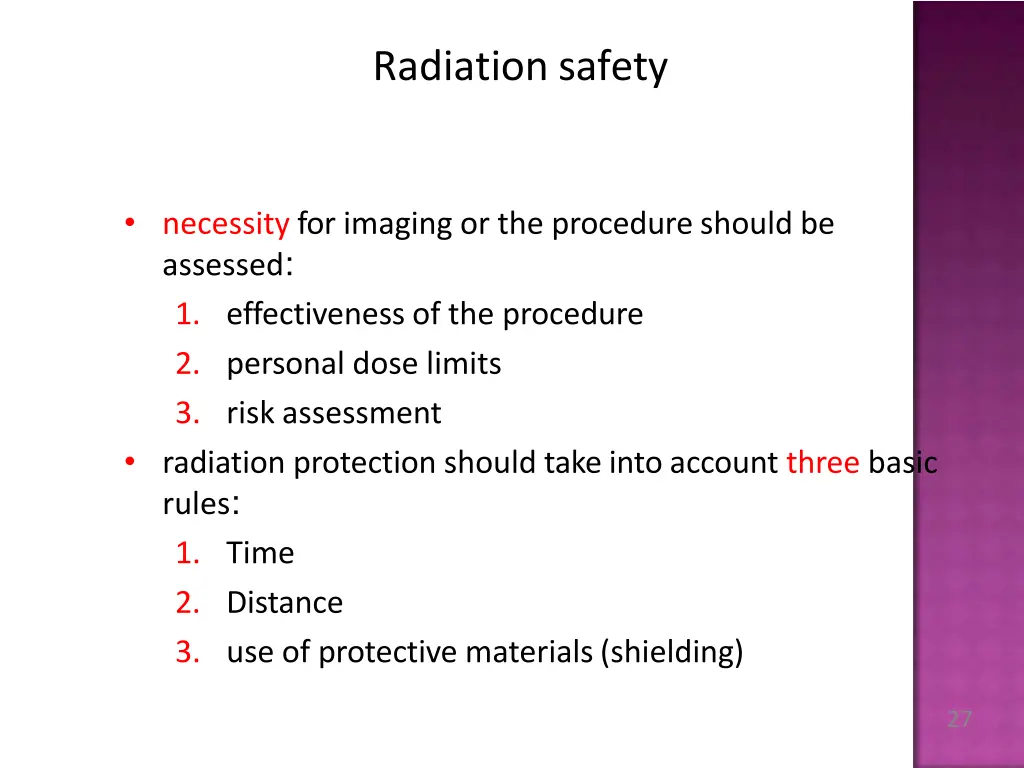 radiation safety
