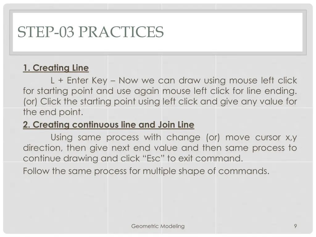 step 03 practices