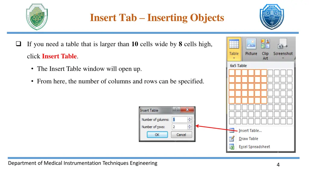 insert tab inserting objects 1