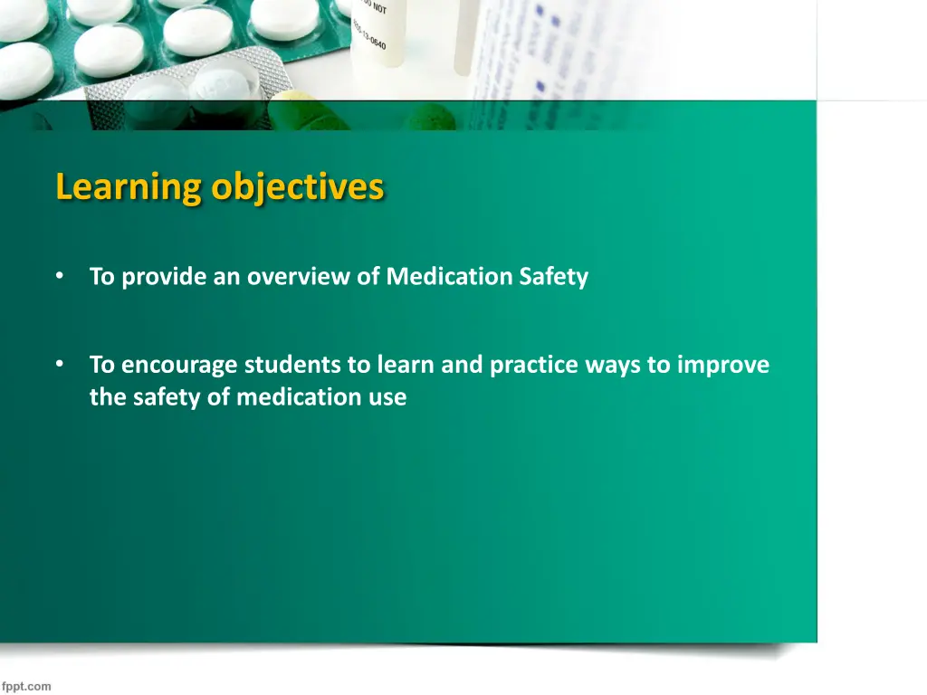 learning objectives