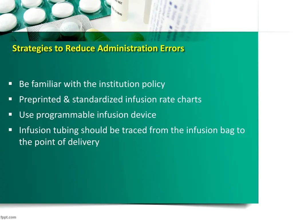 strategies to reduce administration errors