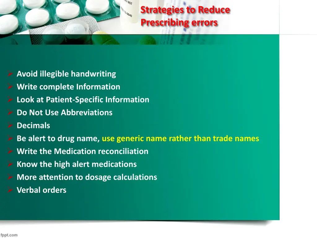 strategies to reduce prescribing errors