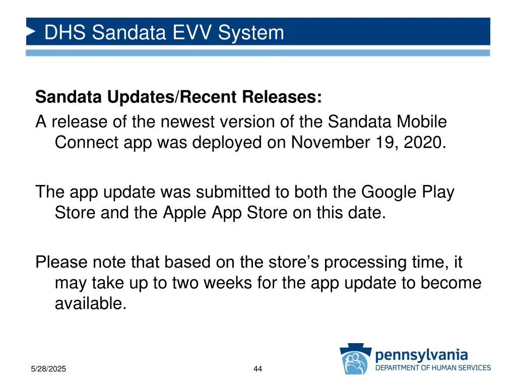 dhs sandata evv system 5