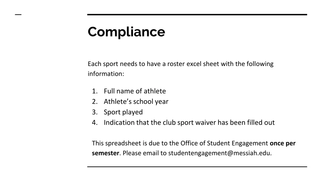 compliance