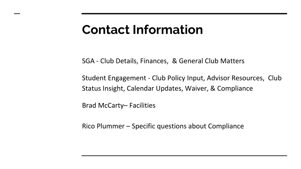 contact information 1