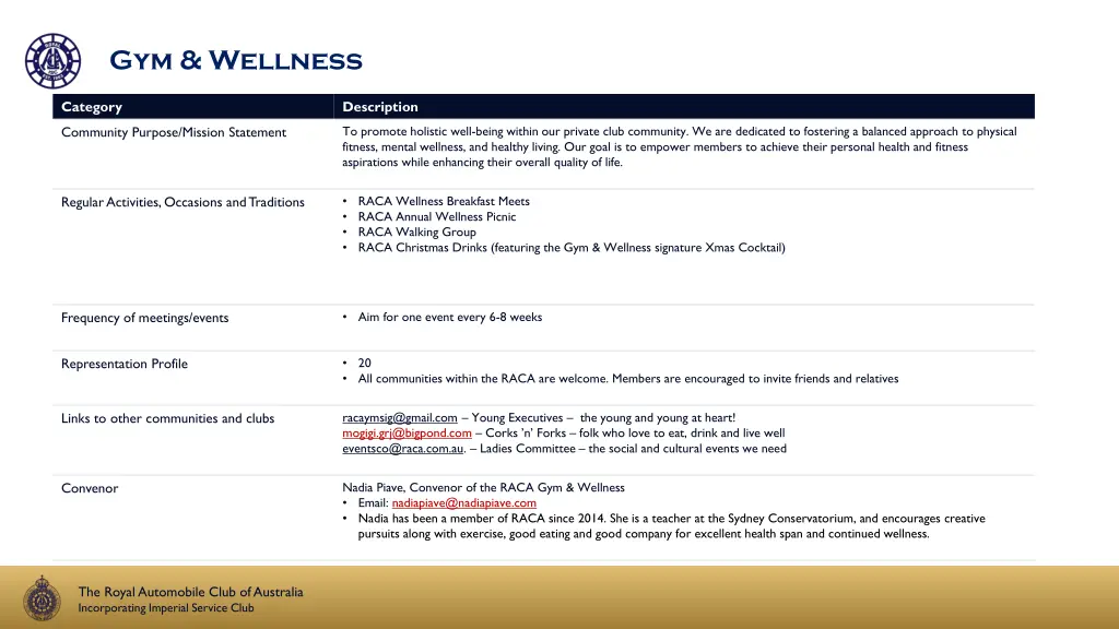 gym wellness