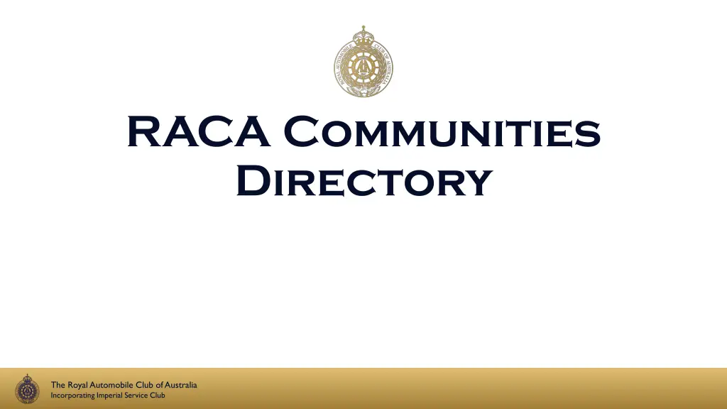 raca communities directory