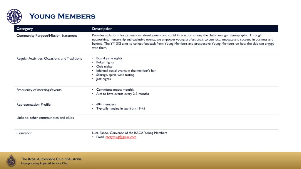 young members
