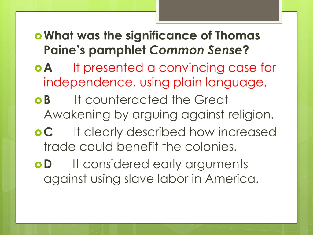 what was the significance of thomas paine