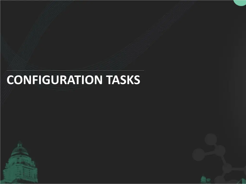 configuration tasks