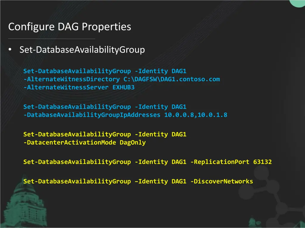 configure dag properties 1