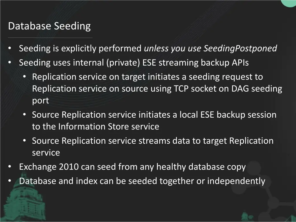 database seeding
