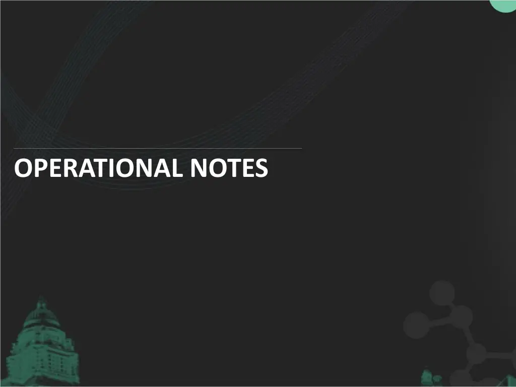 operational notes