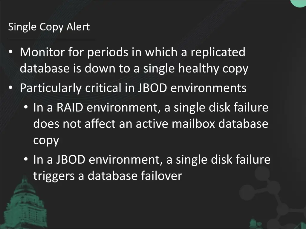 single copy alert