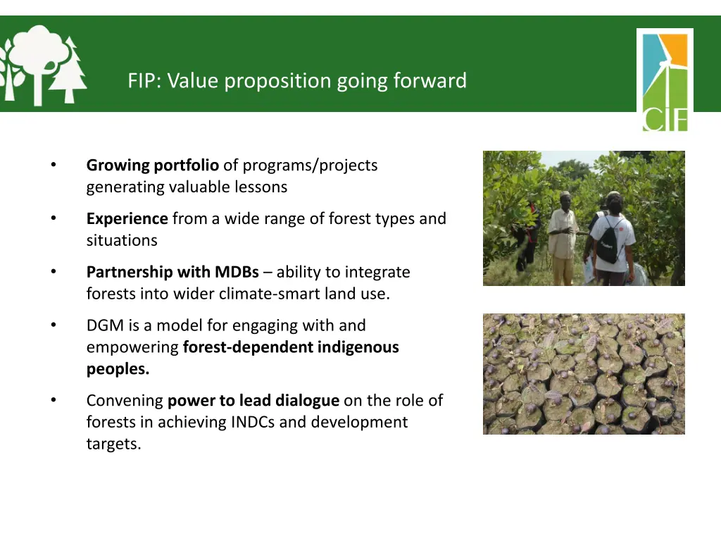 fip value proposition going forward