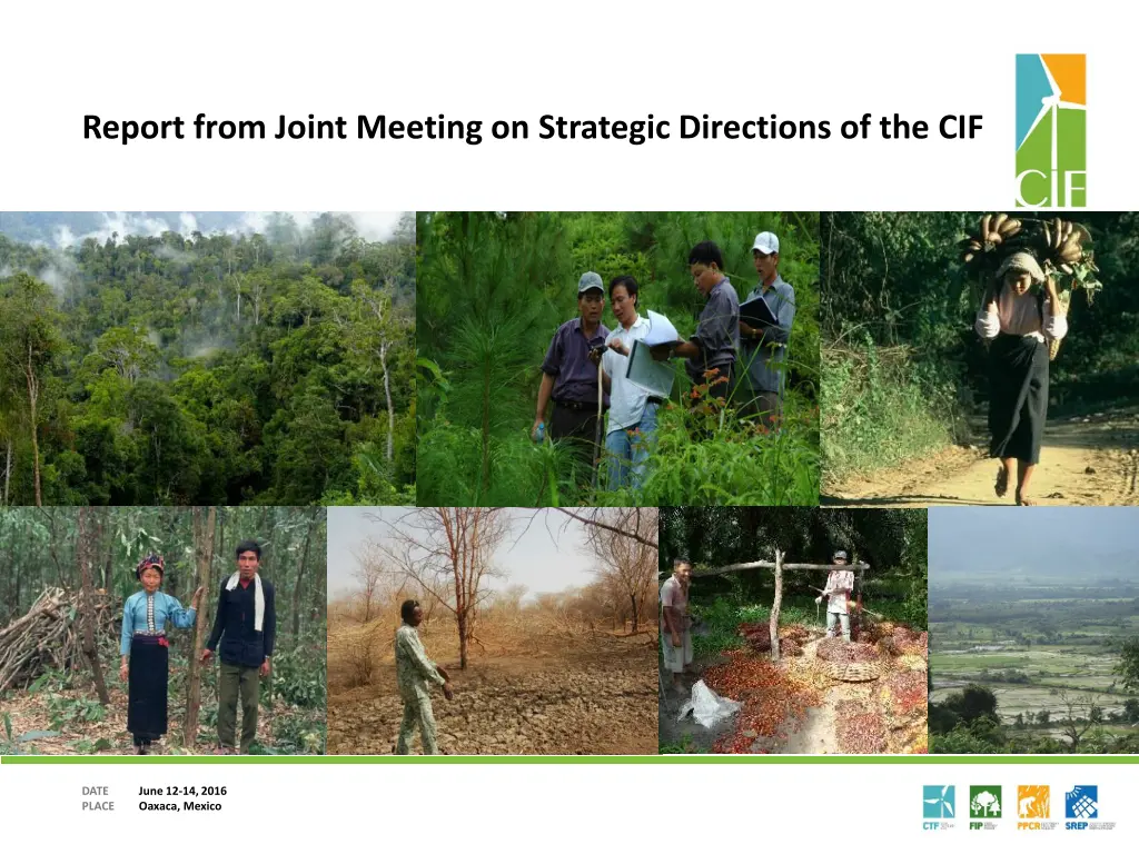 report from joint meeting on strategic directions