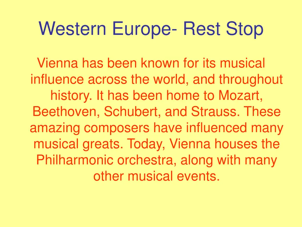 western europe rest stop 1