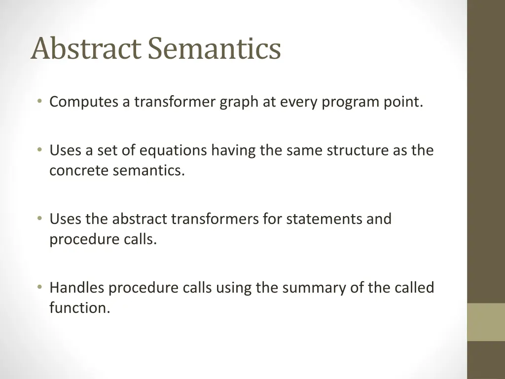 abstract semantics