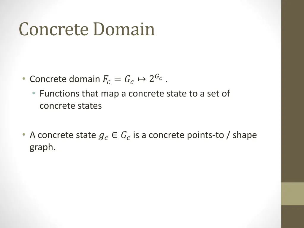 concrete domain