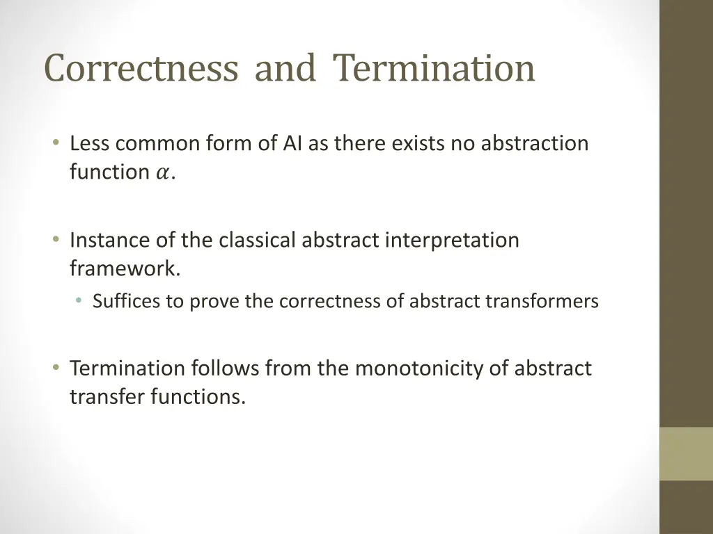 correctness and termination 1