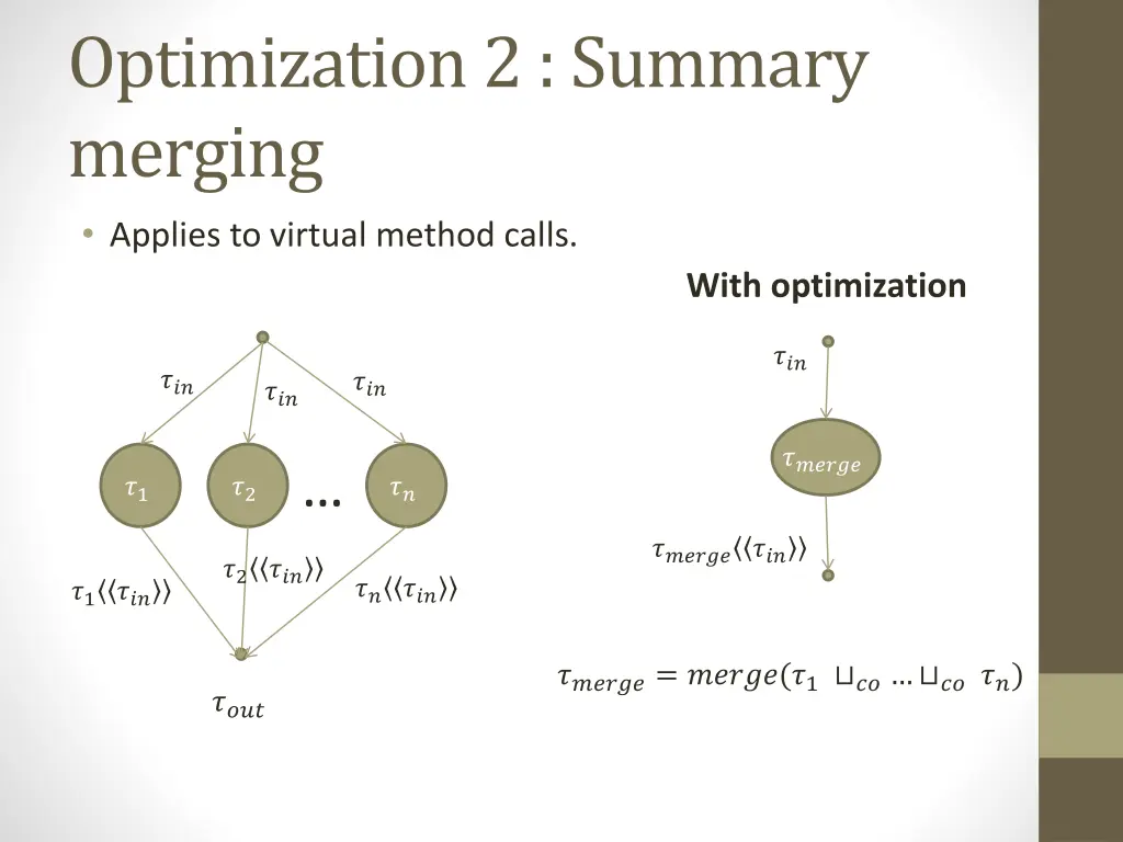 optimization 2 summary merging