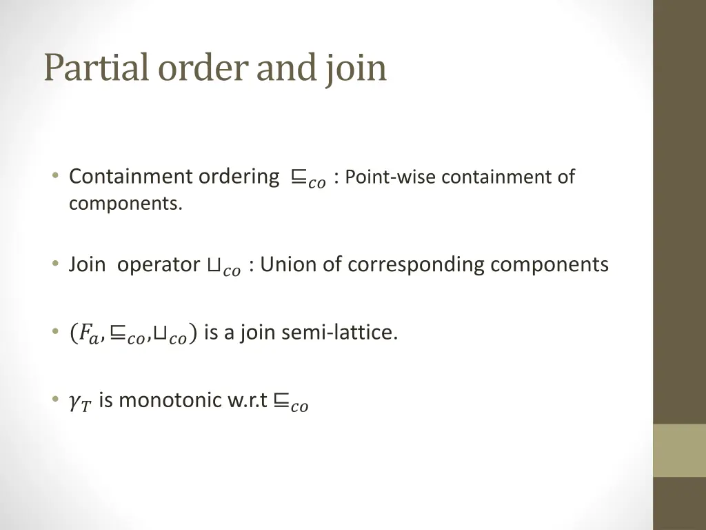 partial order and join