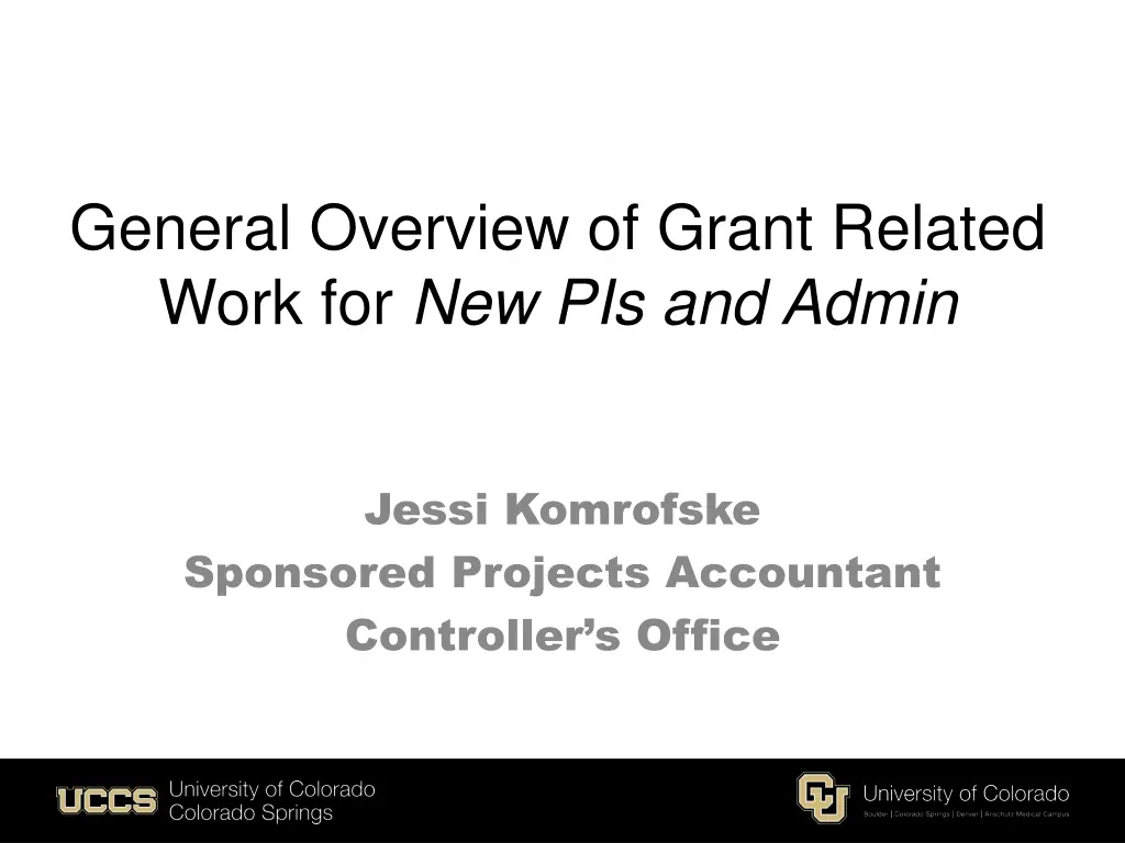 general overview of grant related work