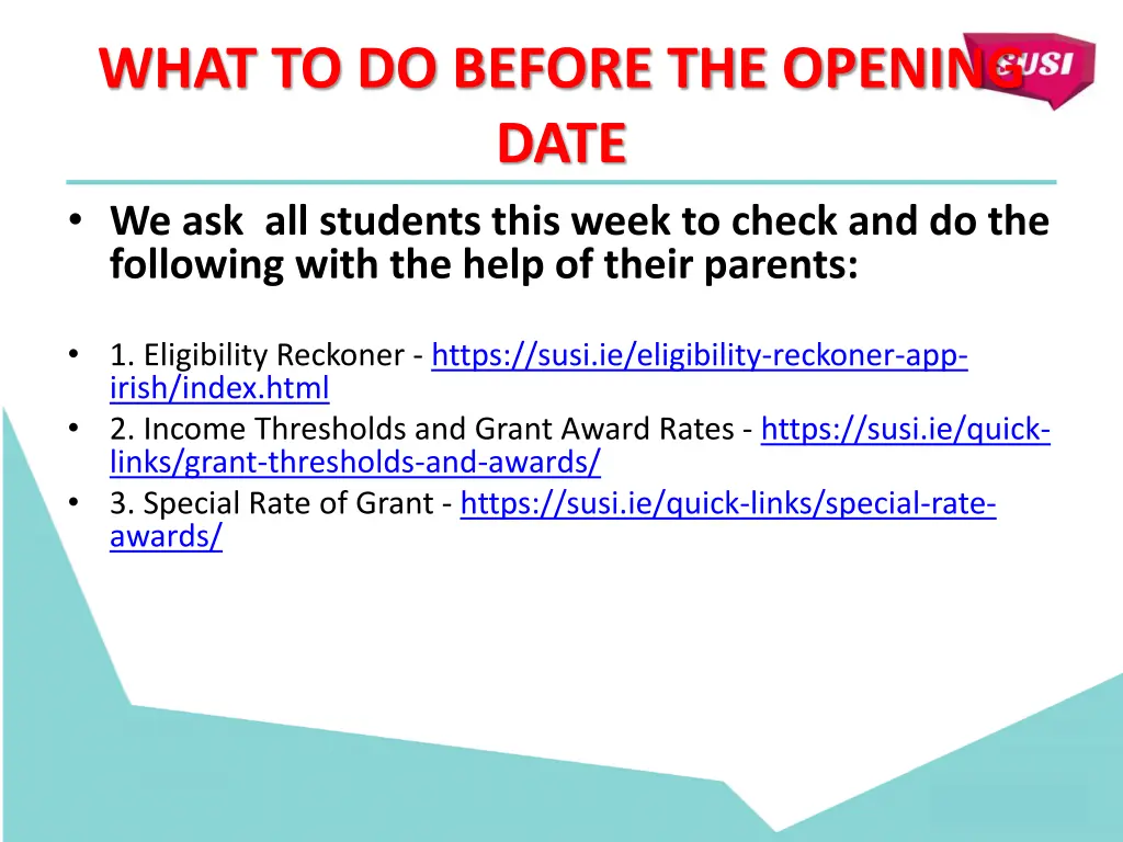 what to do before the opening date