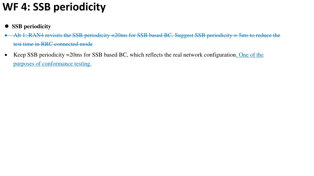 wf 4 ssb periodicity