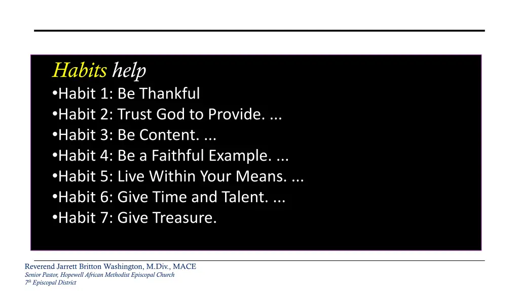 habits help habit 1 be thankful habit 2 trust