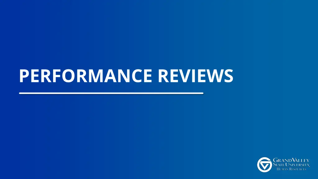performance reviews