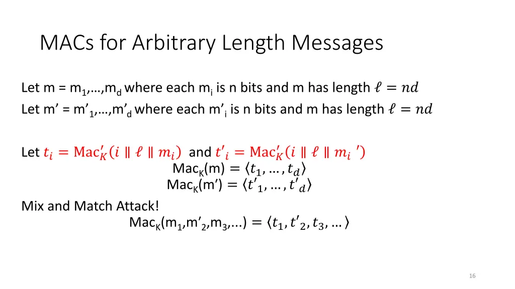 macs for arbitrary length messages 3