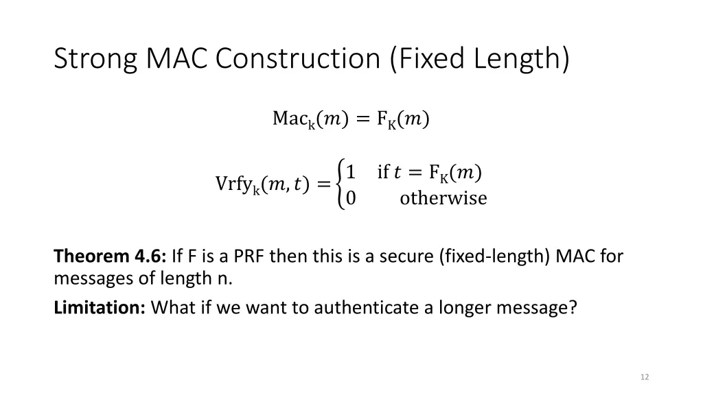 strong mac construction fixed length 2