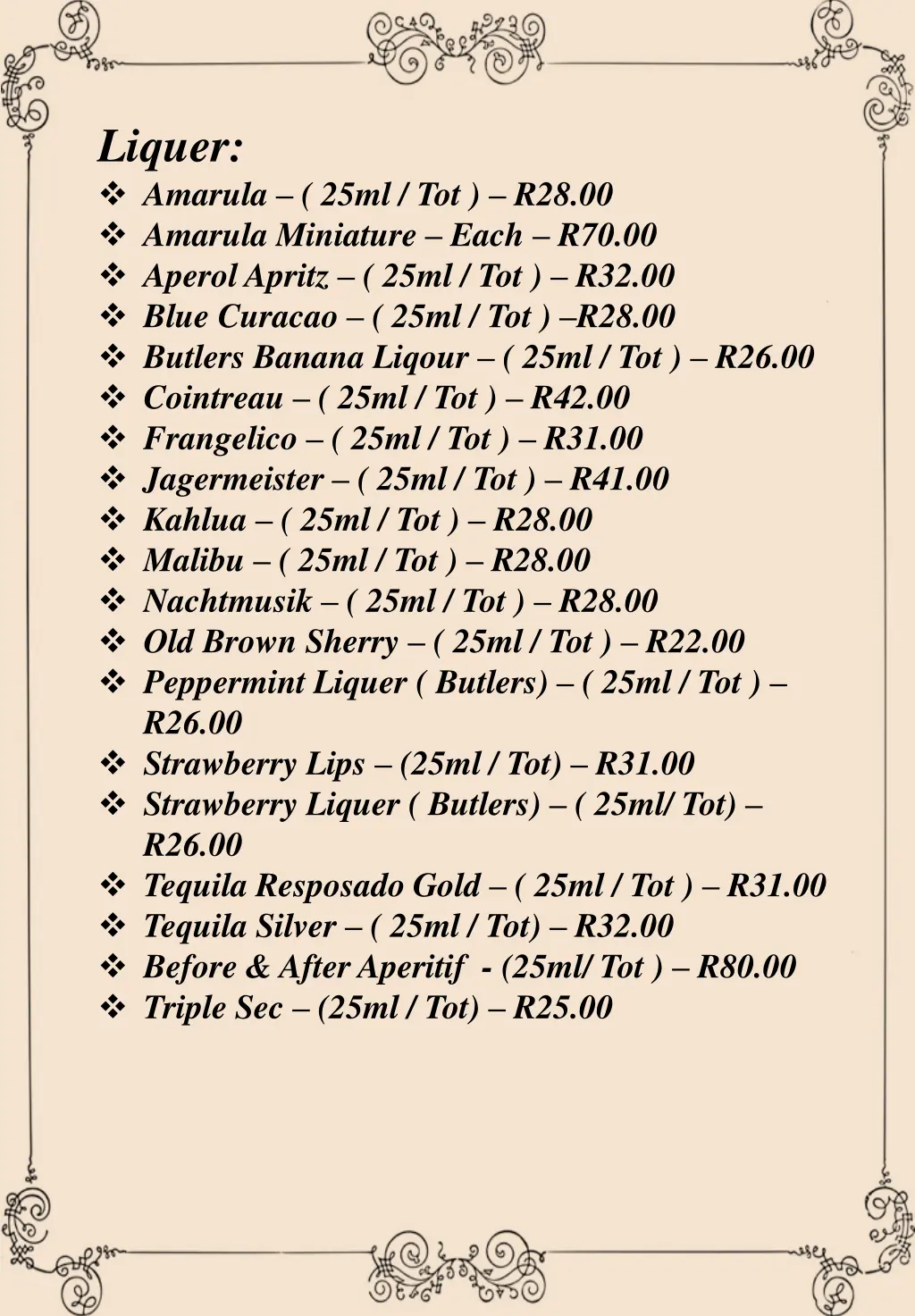 liquer amarula 25ml tot r28 00 amarula miniature