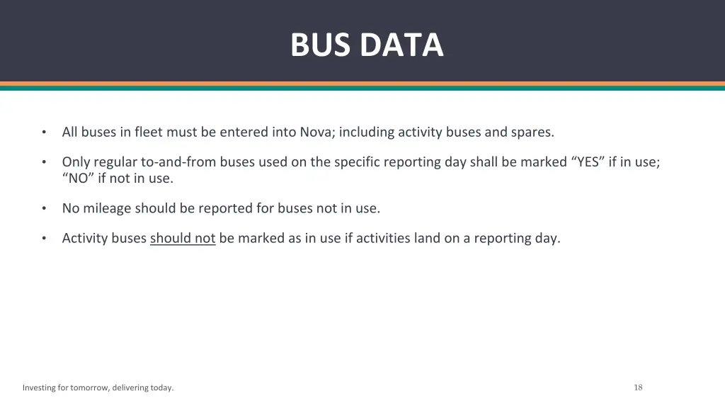bus data