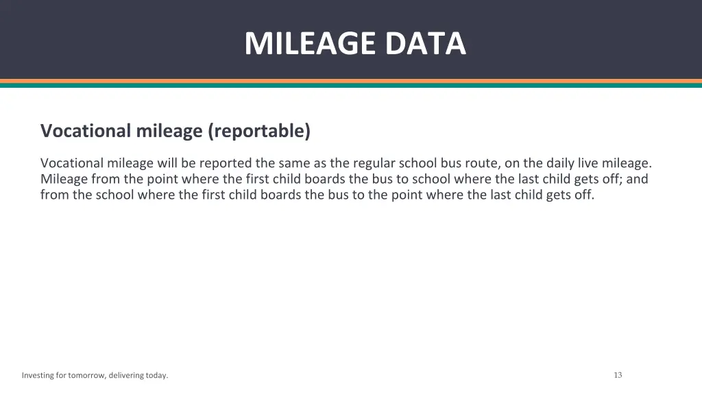 mileage data 5