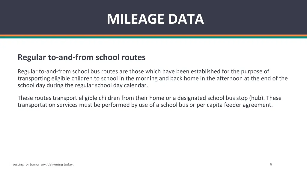 mileage data