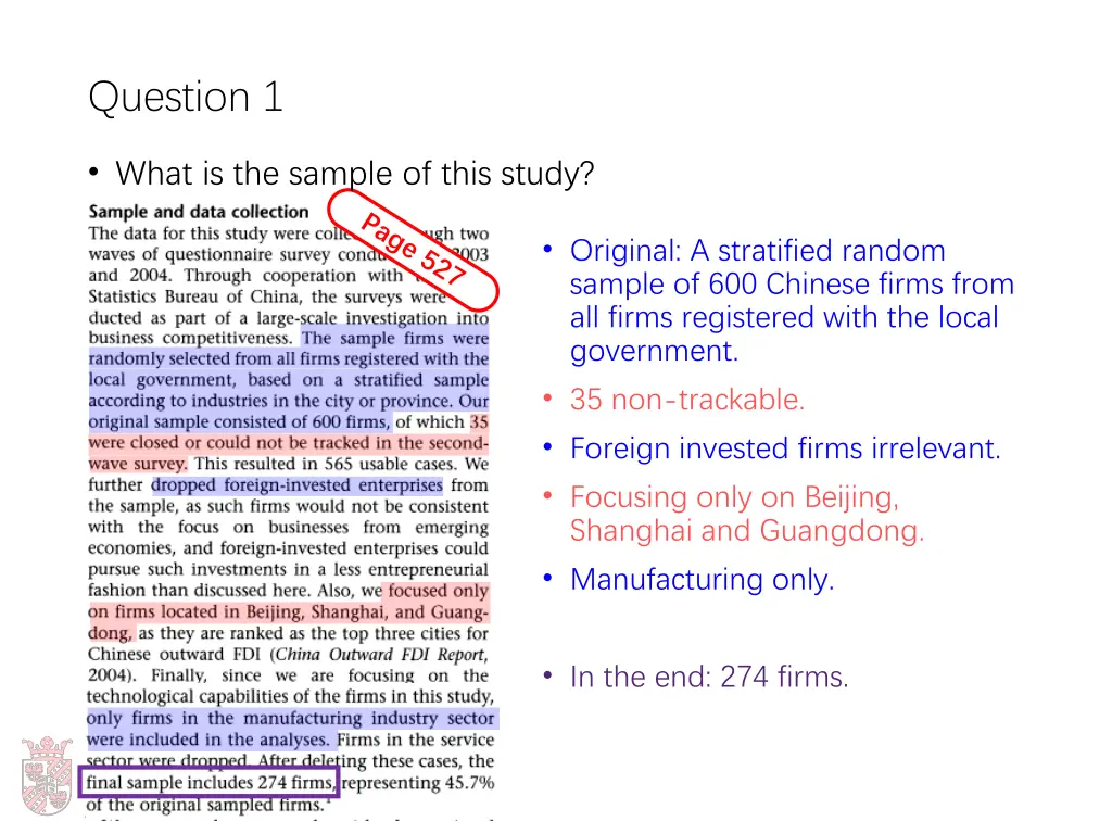 question 1