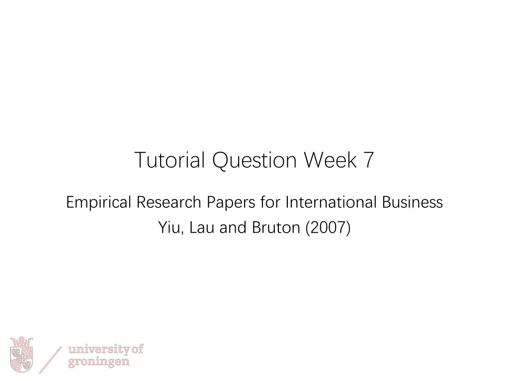 tutorial question week 7