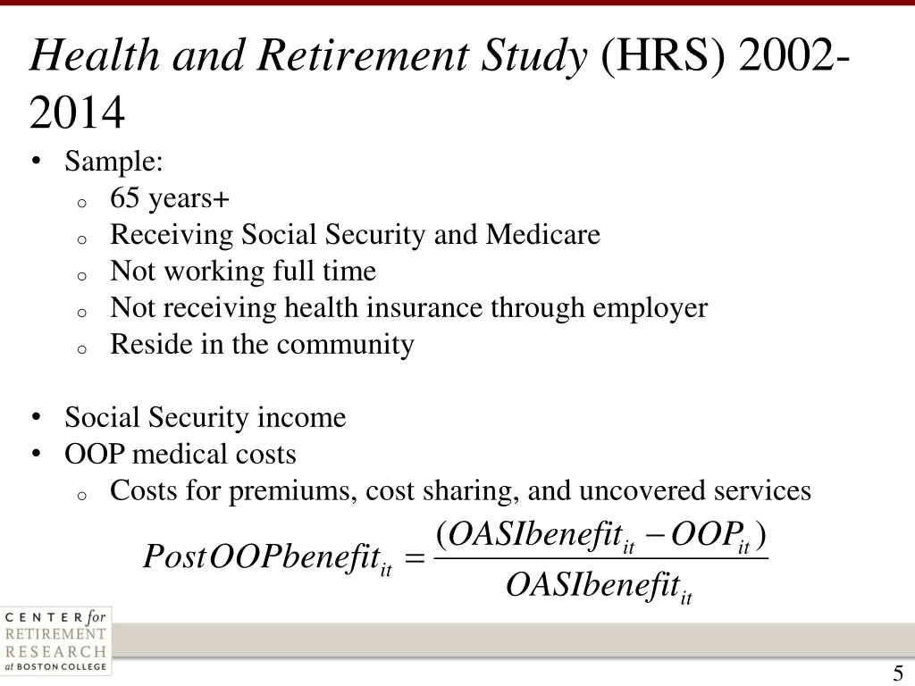 health and retirement study hrs 2002 2014 sample