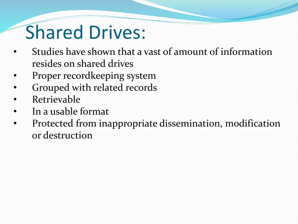shared drives