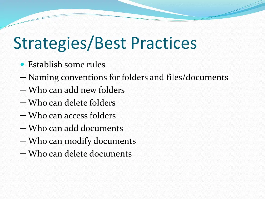 strategies best practices