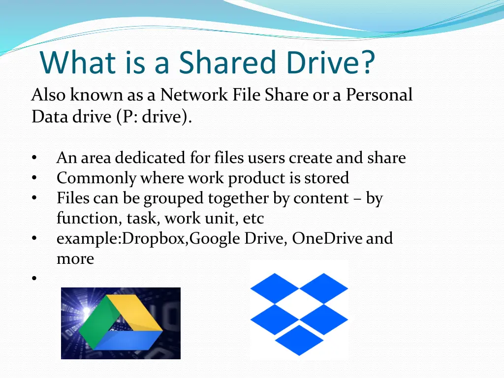what is a shared drive