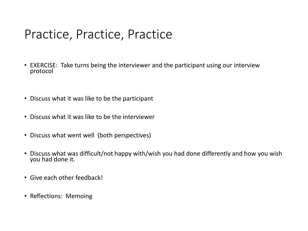 practice practice practice